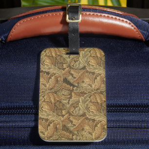 Acanthus-Blätter von William Morris, Antique Texti Gepäckanhänger