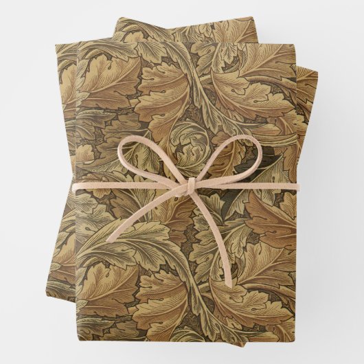 Acanthus-Blätter von William Morris, Antique Texti Geschenkpapier Set (Beispiel)