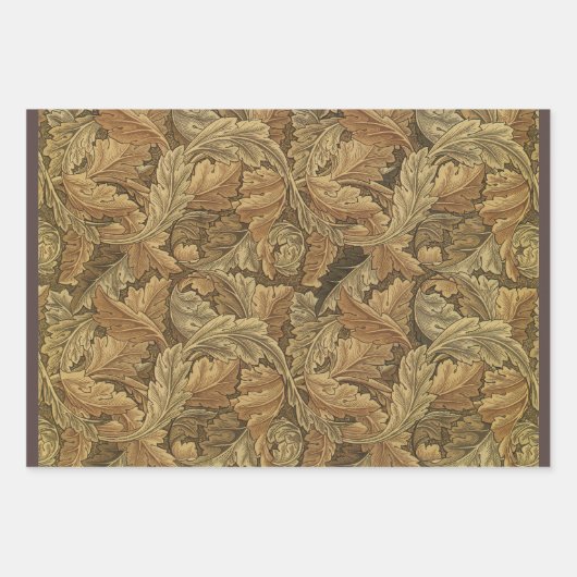 Acanthus-Blätter von William Morris, Antique Texti Geschenkpapier Set (Vorderseite)