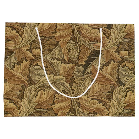 Acanthus-Blätter von William Morris, Antique Texti Große Geschenktüte (Rückseite)