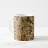 Acanthus-Blätter von William Morris, Antique Texti Kaffeetasse (Vorderseite Links)