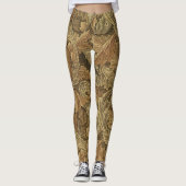 Acanthus-Blätter von William Morris, Antique Texti Leggings (Vorderseite)