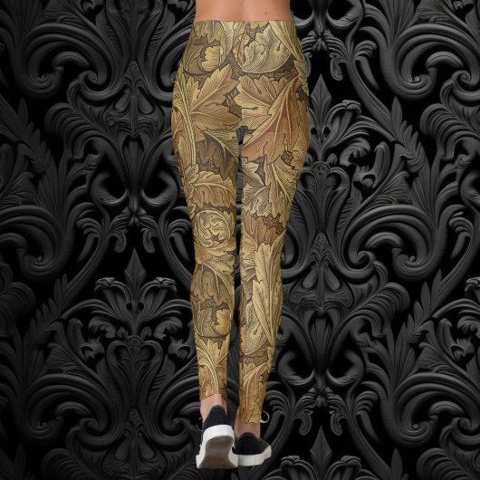Acanthus-Blätter von William Morris, Antique Texti Leggings