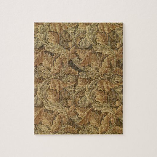 Acanthus-Blätter von William Morris, Antique Texti Puzzle (Vertikal)