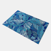 Acanthus Blau Fußmatte (Schrägansicht)