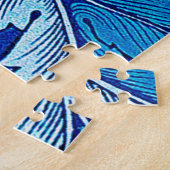 Acanthus Blau Puzzle (Seite)