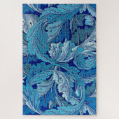Acanthus Blau Puzzle (Vertikal)