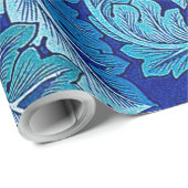 Acanthus Blau, William Morris Geschenkpapier (Rolleneckpunkt)