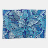 Acanthus Blau, William Morris Geschirrtuch (Horizontal)