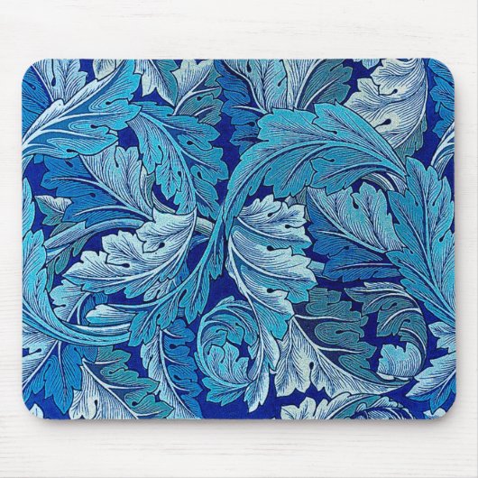 Acanthus Blau, William Morris Mousepad (Vorne)