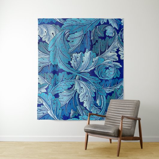 Acanthus Blue Wandteppich (Beispiel)