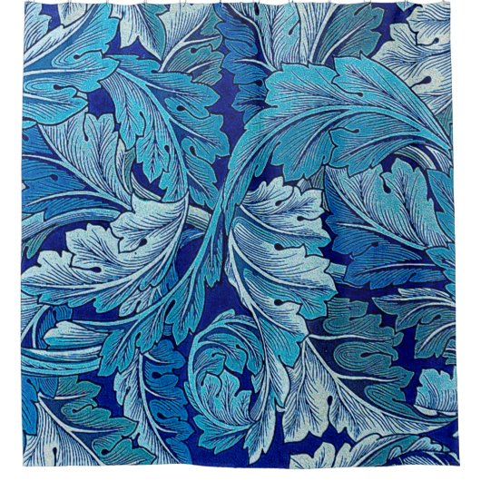 Acanthus Blue, William Morris Duschvorhang (Vorderseite)