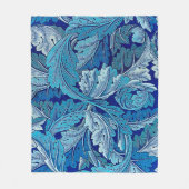 Acanthus Blue, William Morris Fleecedecke (Vorderseite)