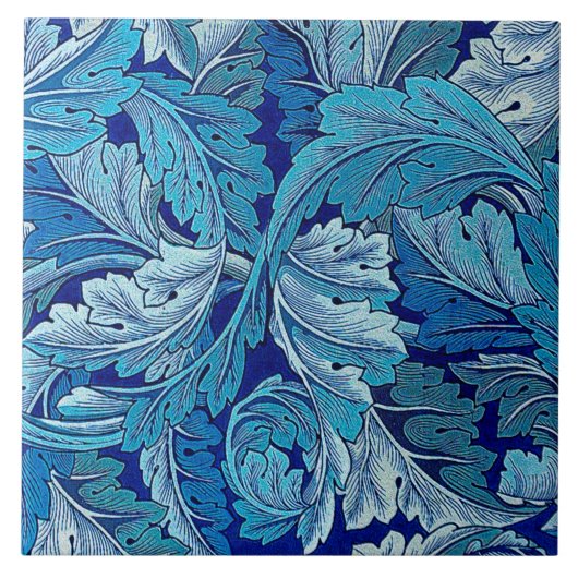 Acanthus Blue, William Morris Fliese (Vorderseite)