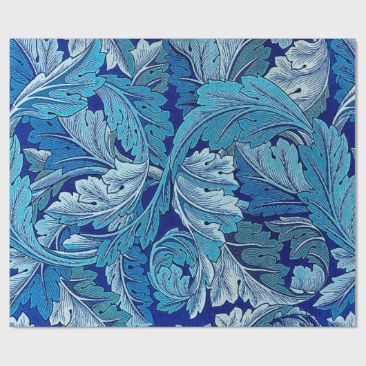 Acanthus Blue, William Morris Geschenkpapier (Flach)