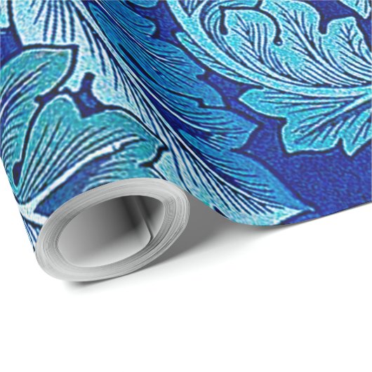 Acanthus Blue, William Morris Geschenkpapier (Rolleneckpunkt)