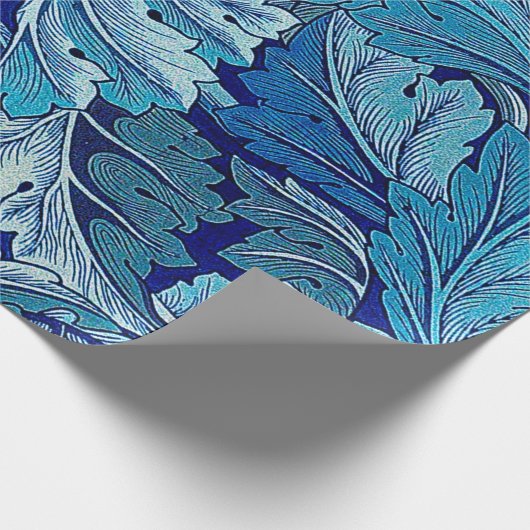 Acanthus Blue, William Morris Geschenkpapier (Ecke)