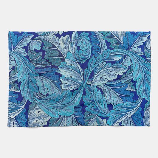 Acanthus Blue, William Morris Geschirrtuch (Horizontal)