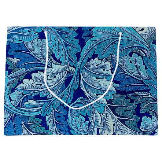 Acanthus Blue, William Morris Große Geschenktasche Geschenktüte (Vorderseite)