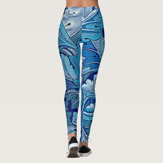 Acanthus Blue, William Morris Leggings (Rückseite)