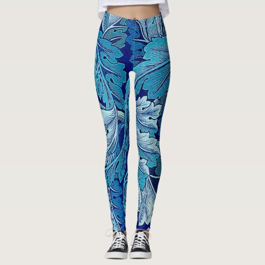 Acanthus Blue, William Morris Leggings (Vorderseite)