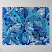 Acanthus Blue, William Morris Poster (Vorne)