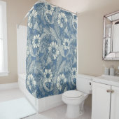 Acanthus cobalt denim duschvorhang (Beispiel)