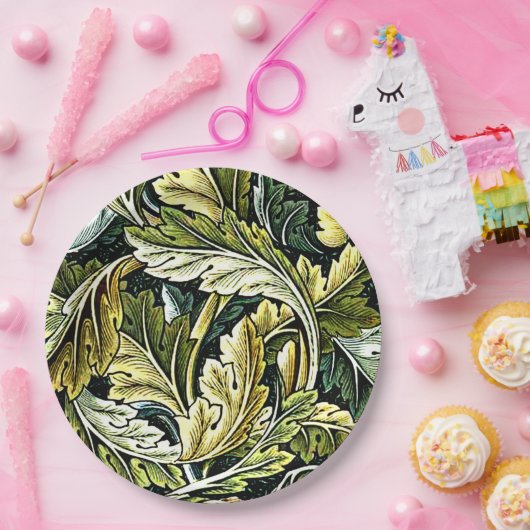 Acanthus, ein William Morris-Muster, Pappteller (Party)