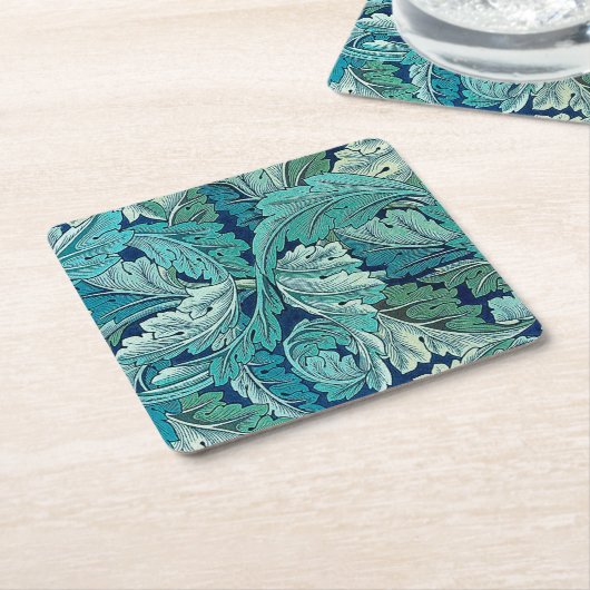 Acanthus Green Rechteckiger Pappuntersetzer (angewinkelt)