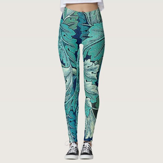 Acanthus Green, William Morris Leggings (Vorderseite)