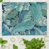 Acanthus Grün, William Morris Geschirrtuch (Gefaltet)