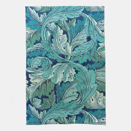 Acanthus Grün, William Morris Geschirrtuch (Vertikal)