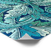 Acanthus Grün, William Morris Poster (Ecke)