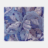 Acanthus Lila, William Morris Fleecedecke (Vorderseite (Horizontal))
