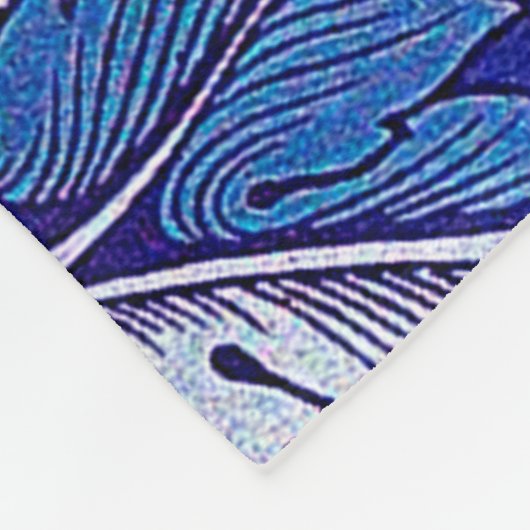 Acanthus Lila, William Morris Fleecedecke (Ecke)