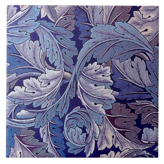 Acanthus Lila, William Morris Fliese (Vorderseite)
