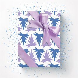 Acanthus Row in Blue and Purple Geschenkpapier