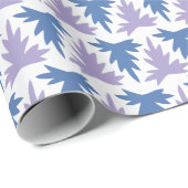 Acanthus Row in Blue and Purple Geschenkpapier (Rolleneckpunkt)