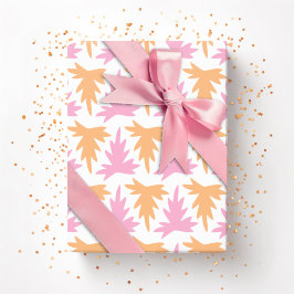 Acanthus Row in Pink and Orange Geschenkpapier