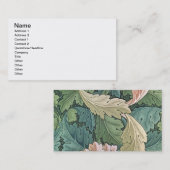 "Acanthus" Tapetenentwurf, 1875 Visitenkarte (Vorne/Hinten)