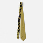 Acanthus Verlasse Gold und Black Krawatte (Rückseite)