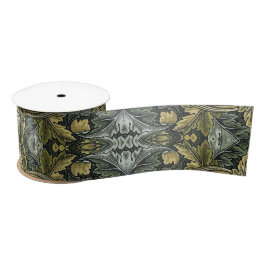 Acanthus Vintag Floral Pattern von William Morris Satinband