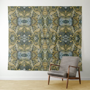 Acanthus Vintage-Blumenmuster von William Morris Wandteppich