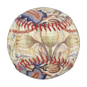 Acanthus (von William Morris) Baseball (Rückseite)