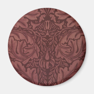 Acanthus von William Morris, Vintage-Blumenstoff Magnet