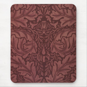 Acanthus von William Morris, Vintage Blumenstoff Mousepad
