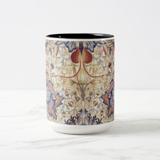 Acanthus (von William Morris) Zweifarbige Tasse (Mittel)