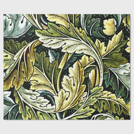 Acanthus, William Morris, Geschenkpapier (Flach)