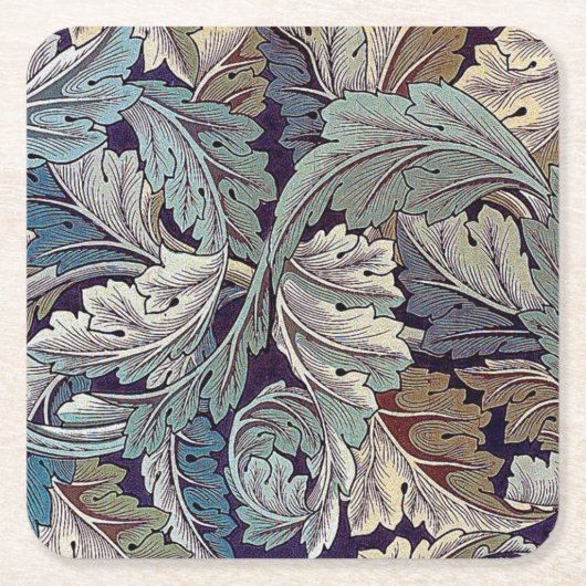Acanthus, William Morris Rechteckiger Pappuntersetzer (Vorderseite)