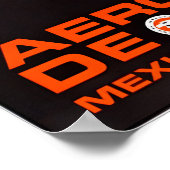 Acapulco Art Mexico Print Aeronaves Travel Poster (Ecke)